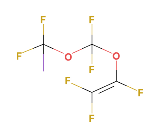 CF2=CF-O-CF2-O-CF2I(CF2=CF-O-CF2-O-CF2Br)
